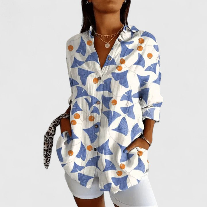 Katarine | Blouse Florale Élégante