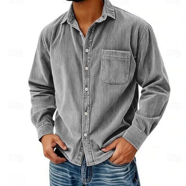 Raphaël | Chemise Boutonnée En Velours Côtelé Pour Homme