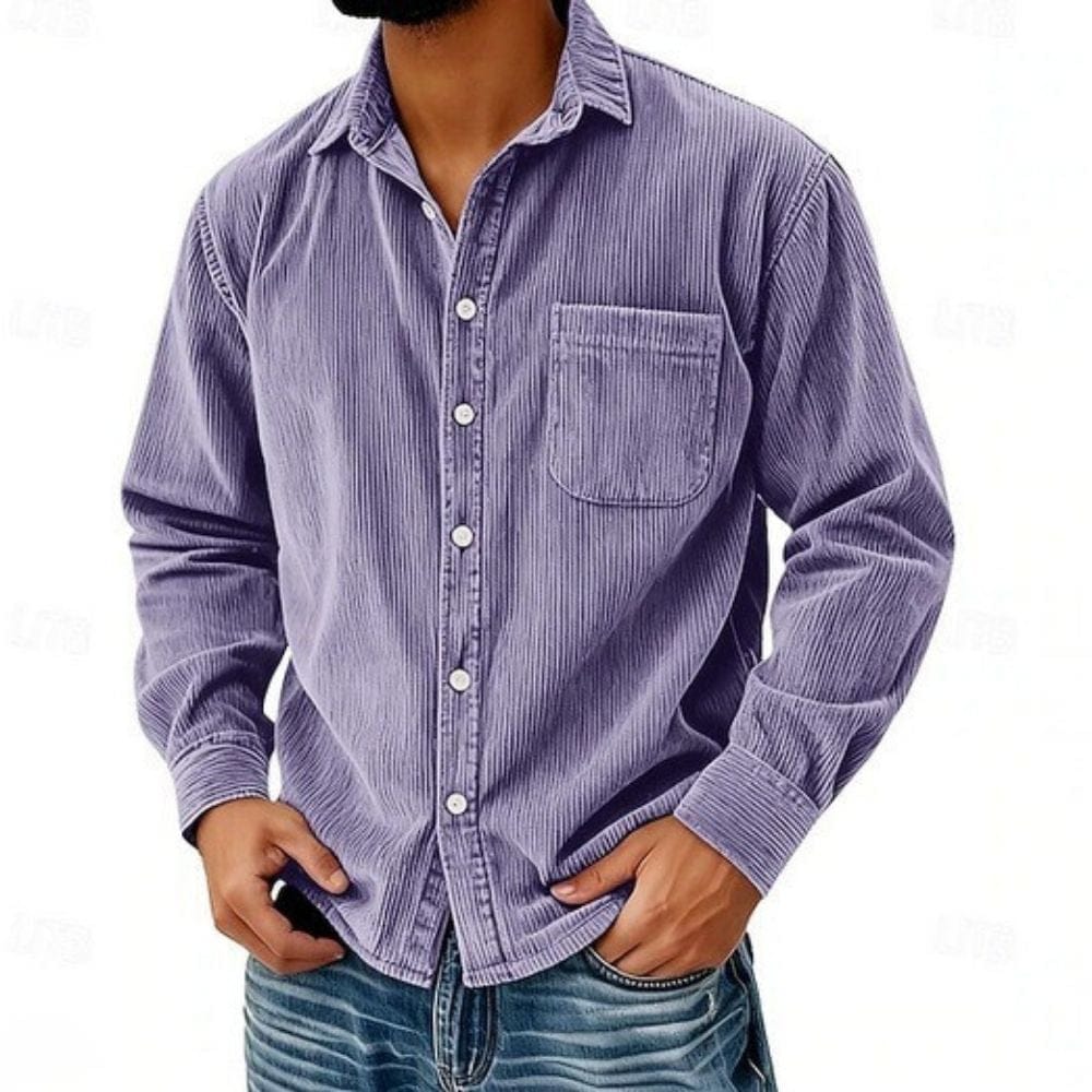 Raphaël | Chemise Boutonnée En Velours Côtelé Pour Homme