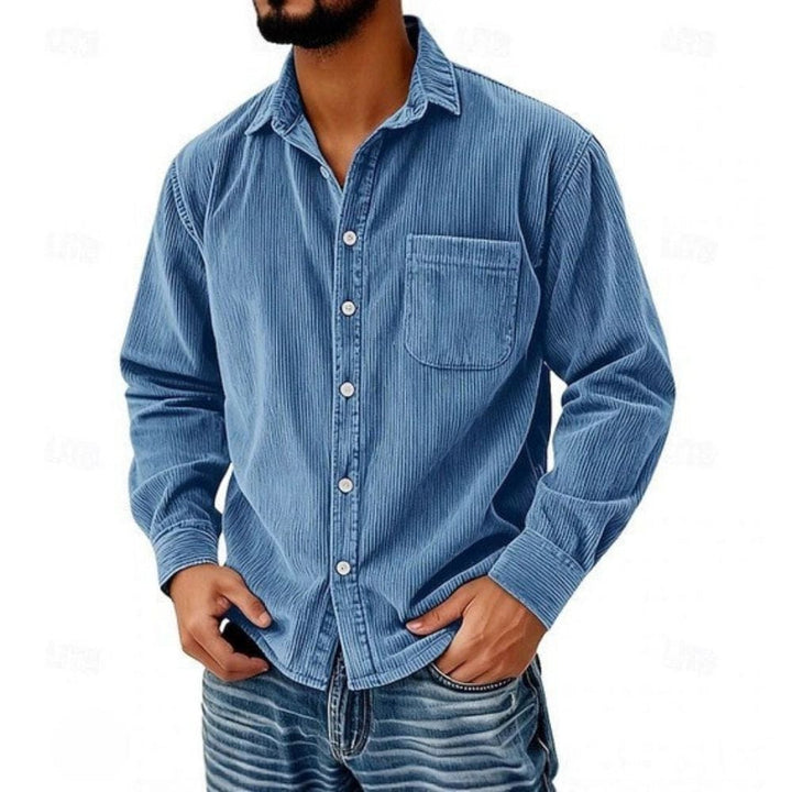 Raphaël | Chemise Boutonnée En Velours Côtelé Pour Homme