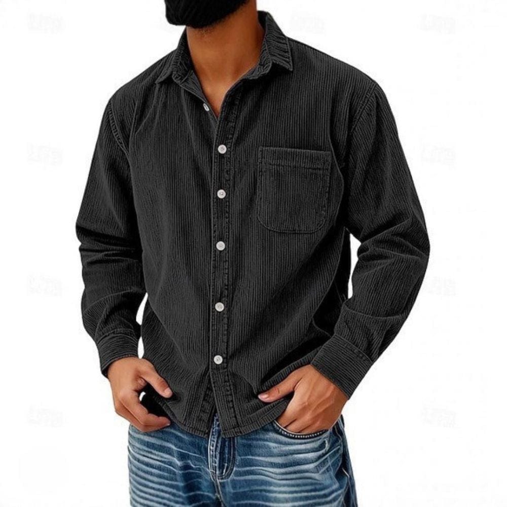 Raphaël | Chemise Boutonnée En Velours Côtelé Pour Homme