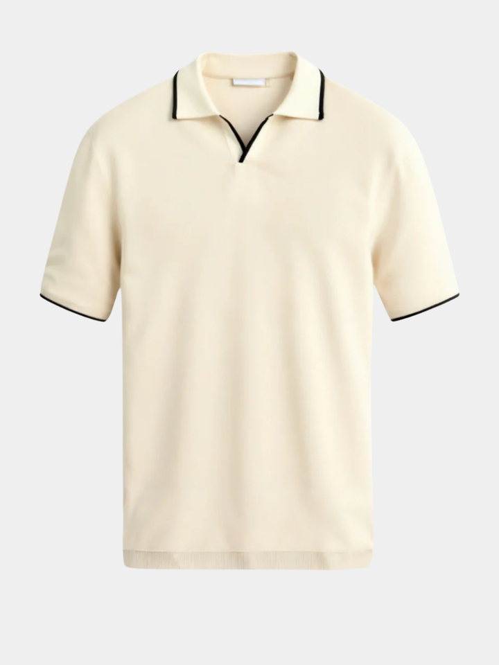Hugo | Polo Sur Mesure En Piqué Avec Détails Contrastants