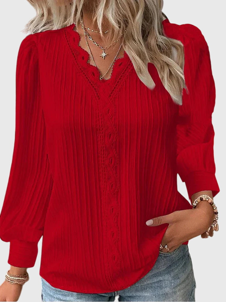 Andrea™ | Blouse Pullover Élégante