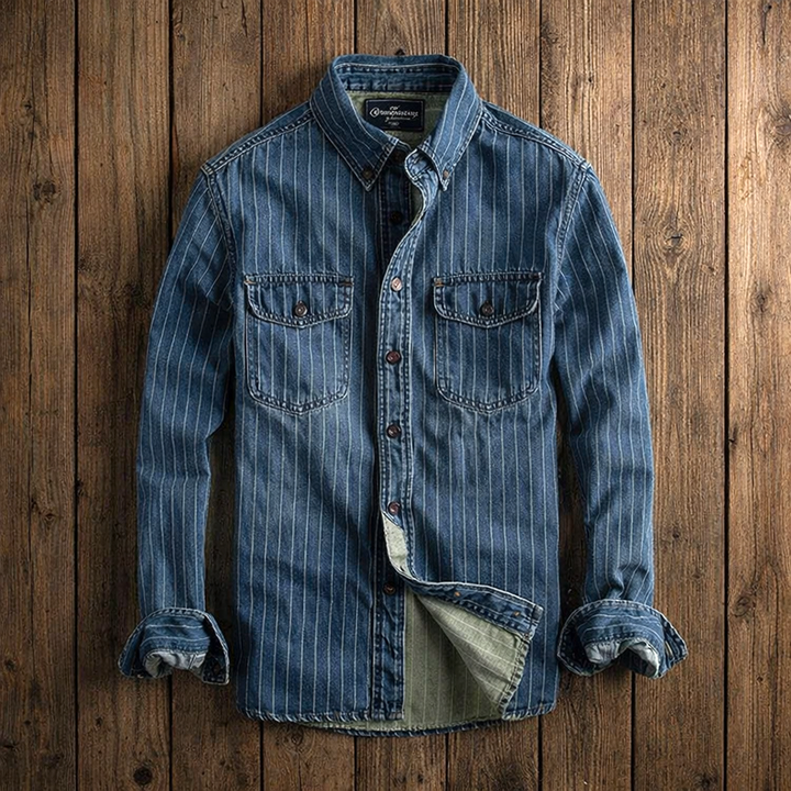 Clément | Chemise À Rayures Manches Longues Pour Homme