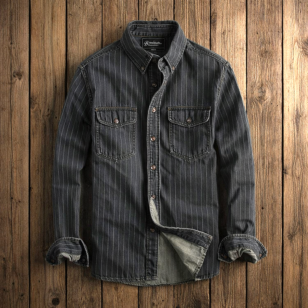 Clément | Chemise À Rayures Manches Longues Pour Homme