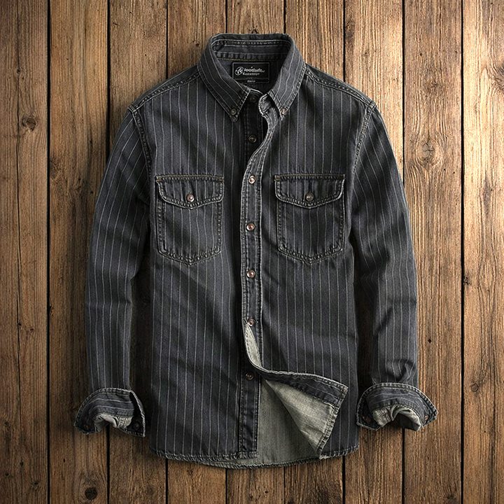 Clément | Chemise À Rayures Manches Longues Pour Homme