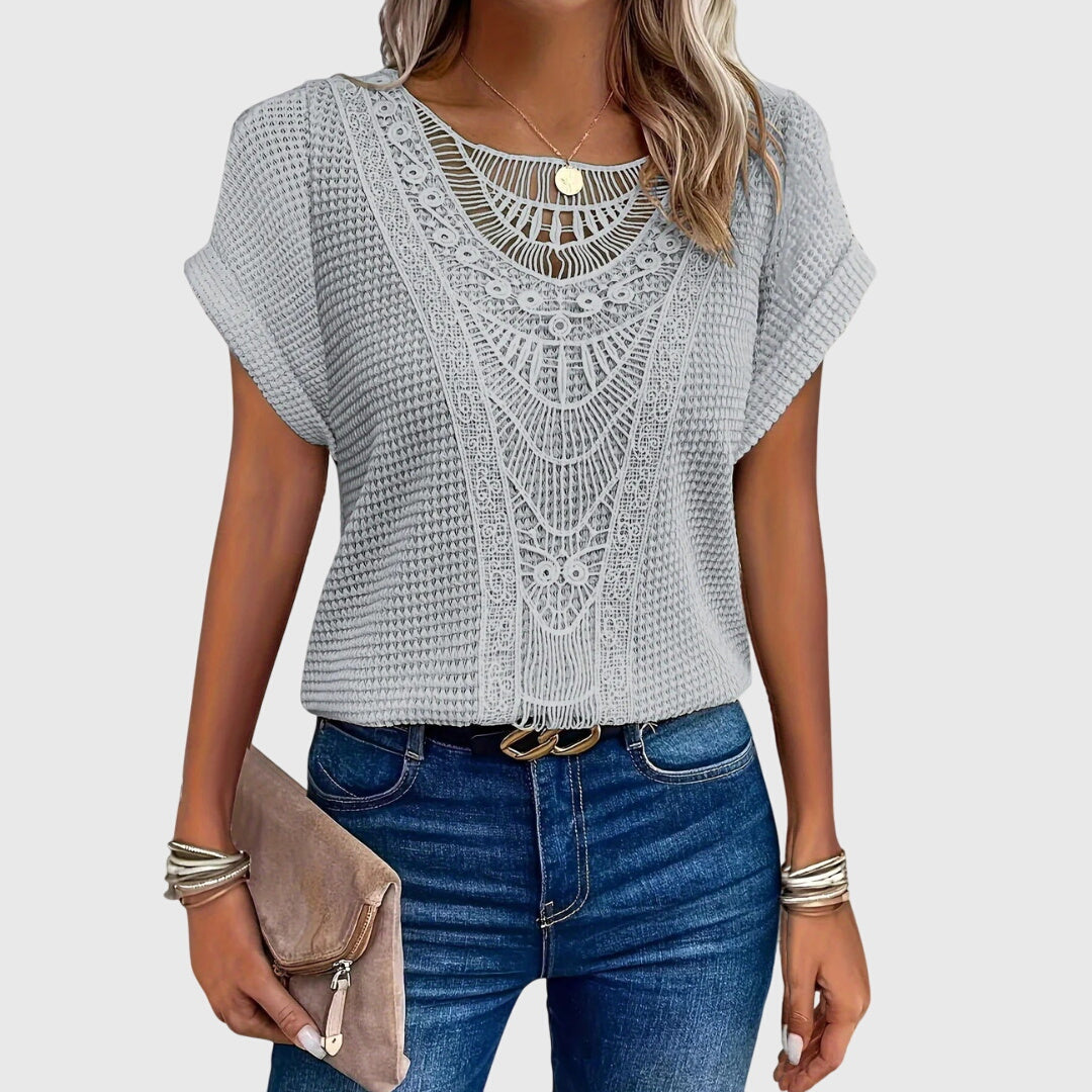 Pearl™ | Blouse Élégante Style Ibiza