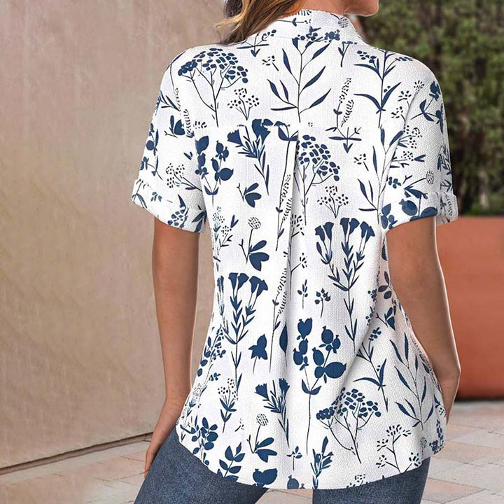 Sophie | BLOUSE CASUAL IMPRIMÉ FEUILLES