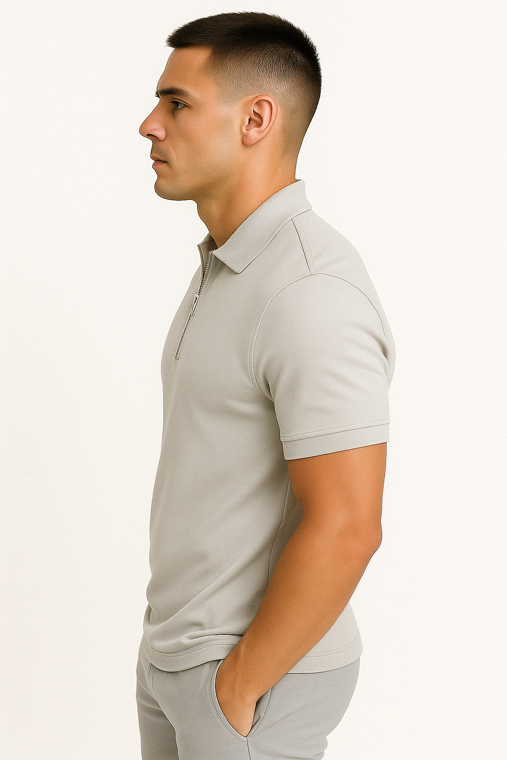 DELACROIX | POLO MODERNE AVEC ZIP MI-HAUT