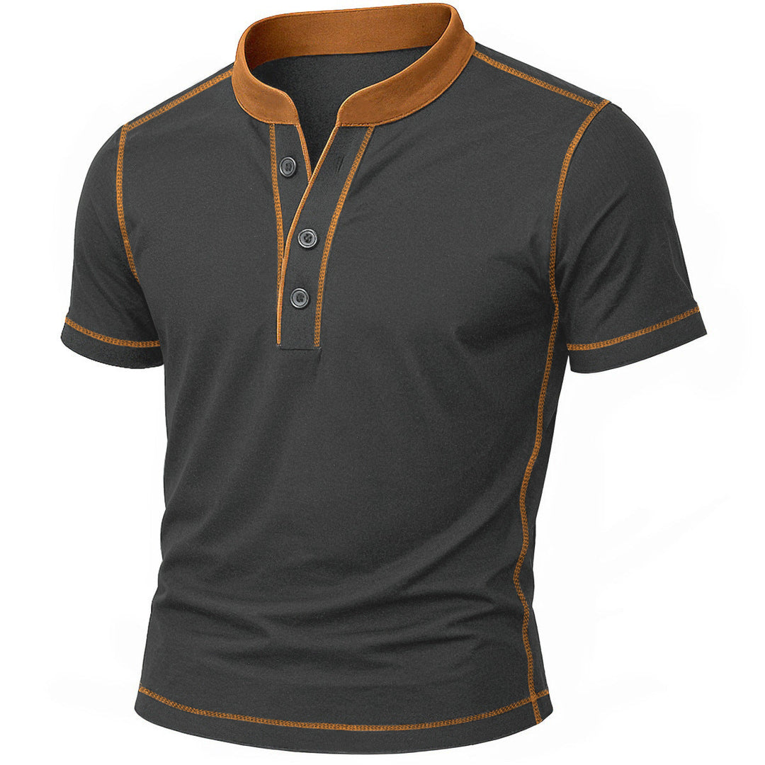 DELACROIX | CHEMISE HENLEY AVEC BORD EMBER