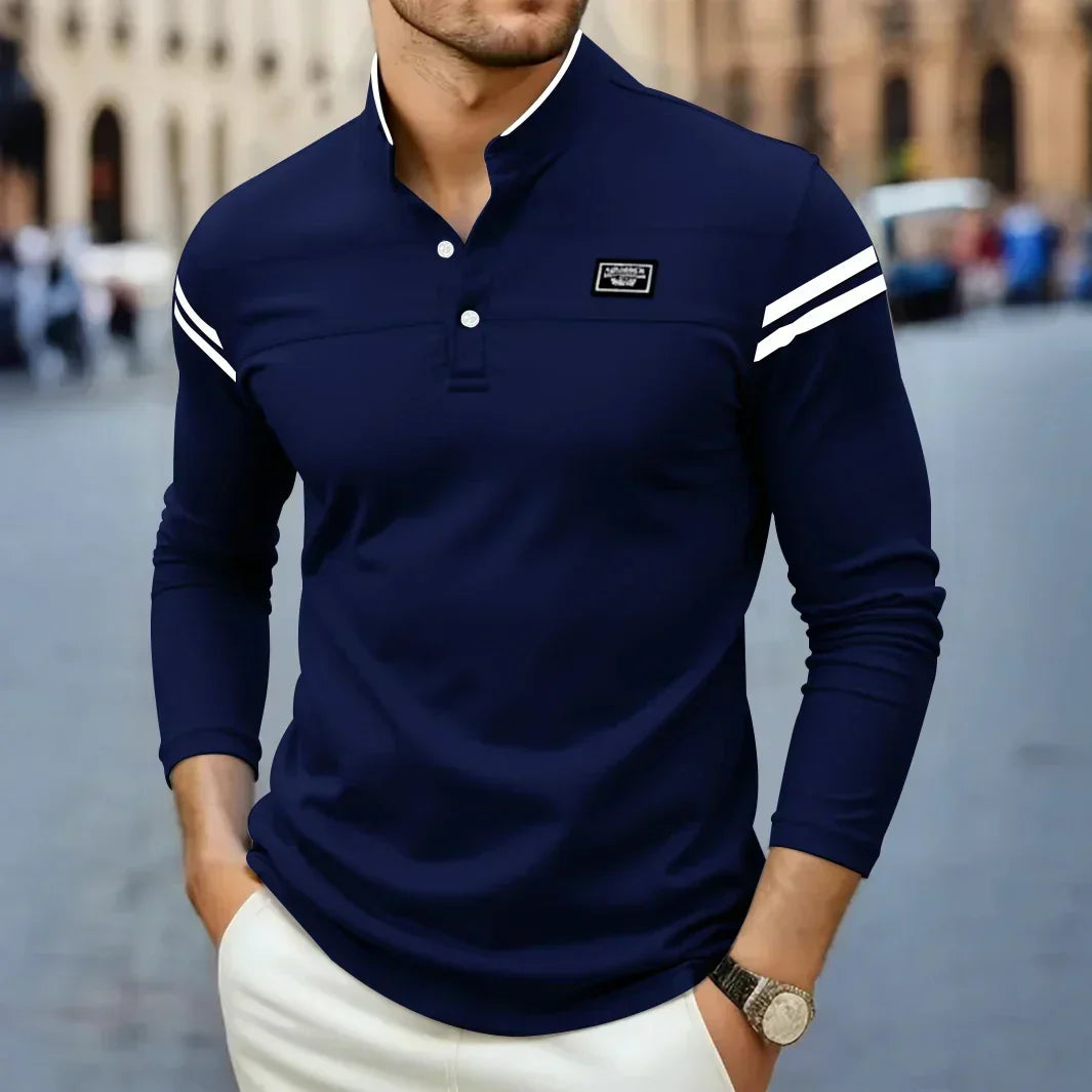 DELACROIX | T-SHIRT À MANCHES LONGUES MODERNE POUR HOMME