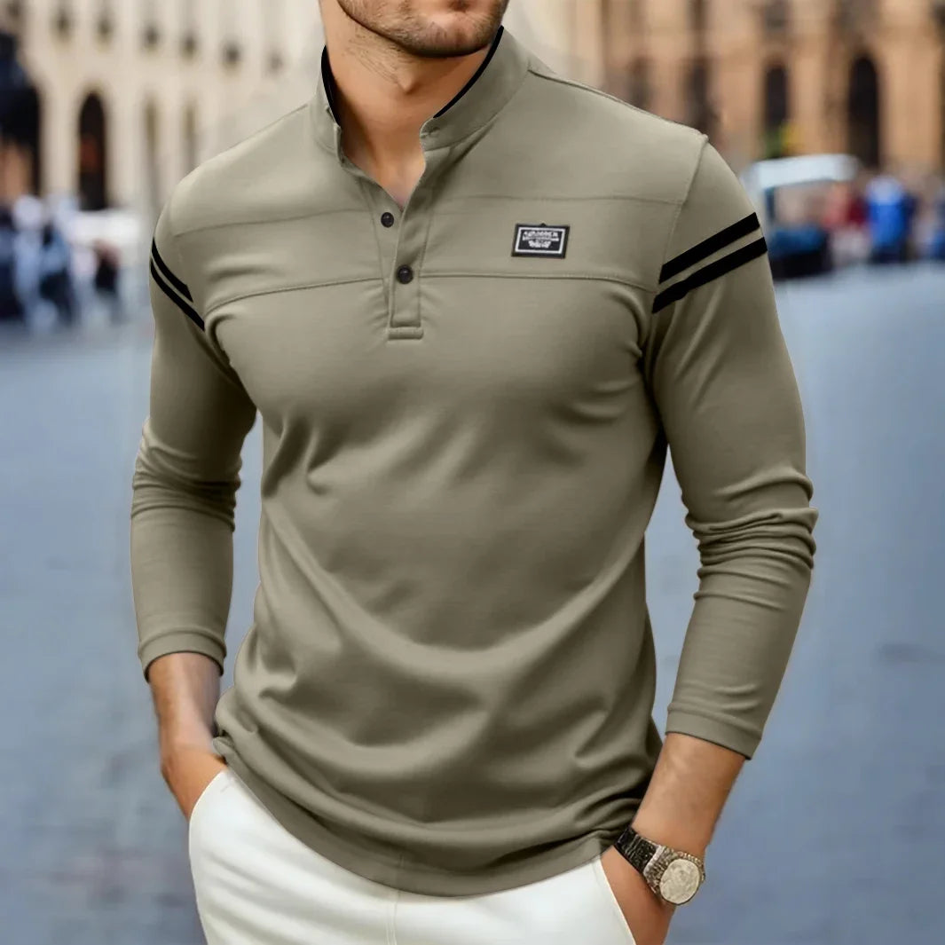 DELACROIX | T-SHIRT À MANCHES LONGUES MODERNE POUR HOMME