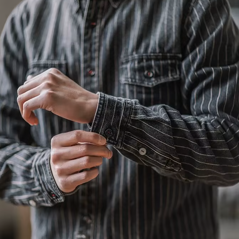 Clément | Chemise À Rayures Manches Longues Pour Homme