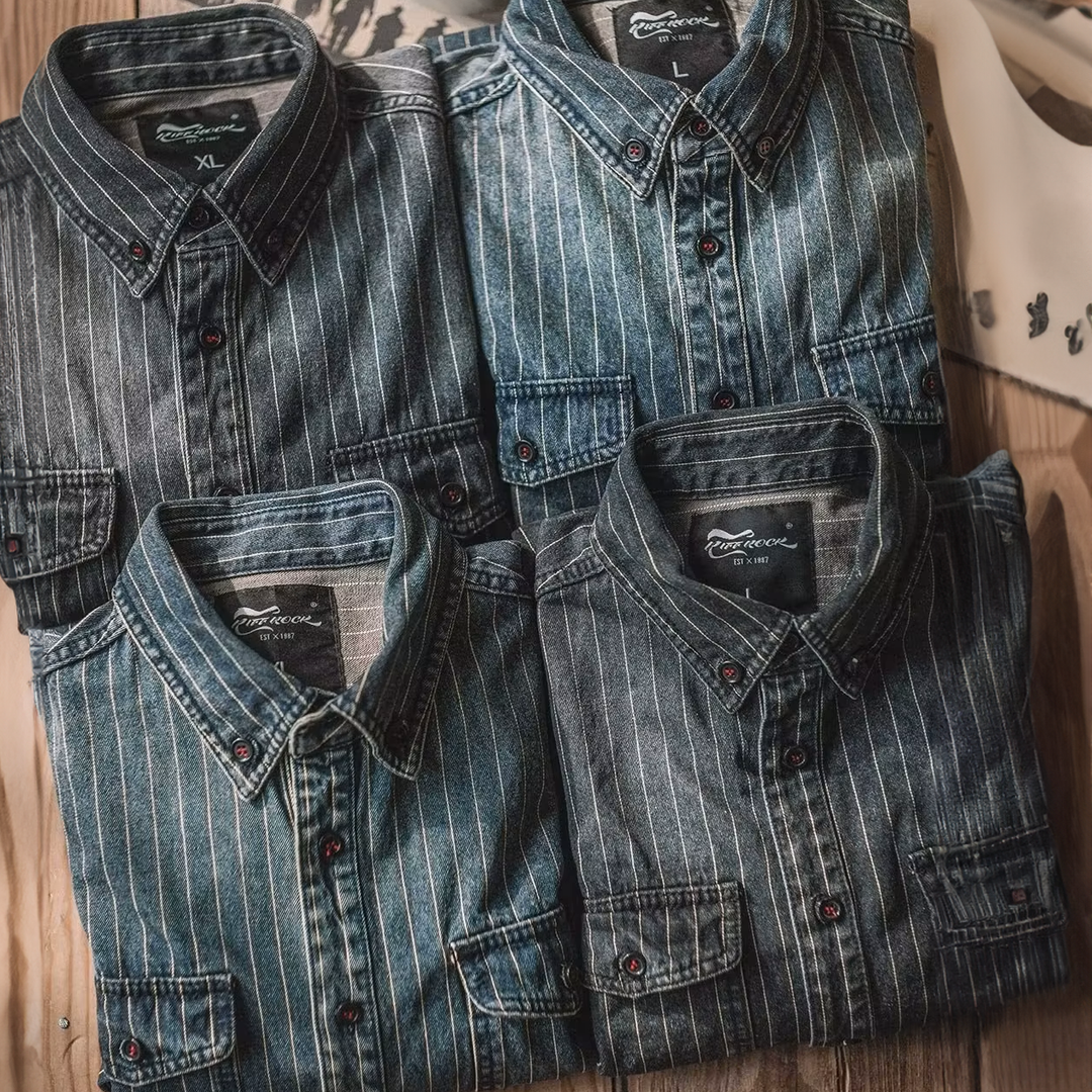 Clément | Chemise À Rayures Manches Longues Pour Homme