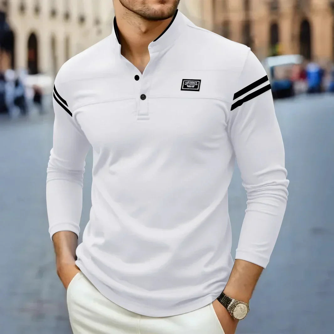 DELACROIX | T-SHIRT À MANCHES LONGUES MODERNE POUR HOMME