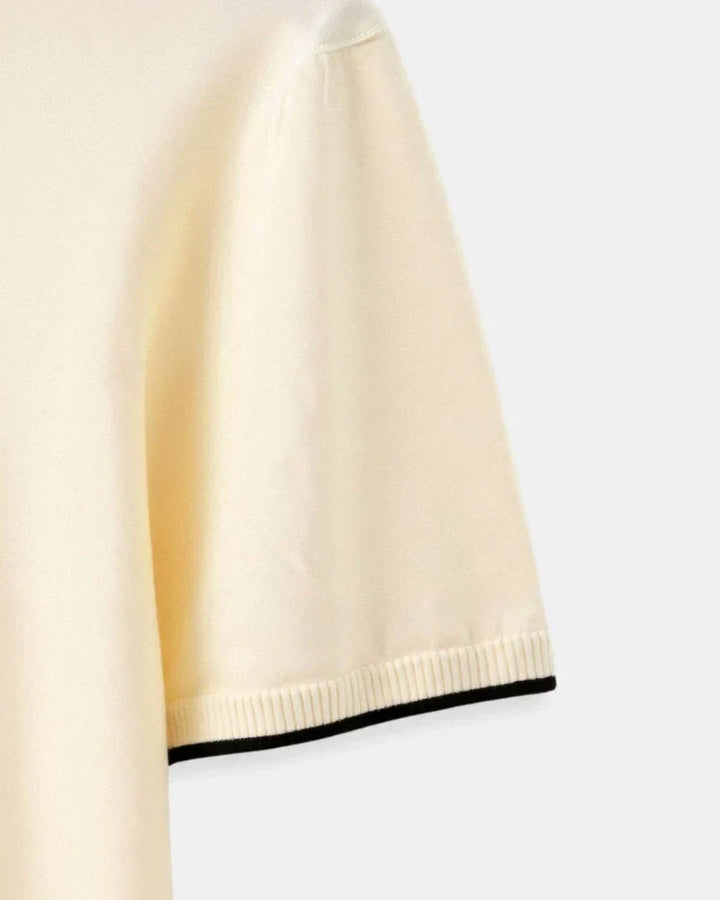 Hugo | Polo Sur Mesure En Piqué Avec Détails Contrastants