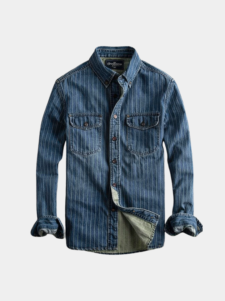 Clément | Chemise À Rayures Manches Longues Pour Homme