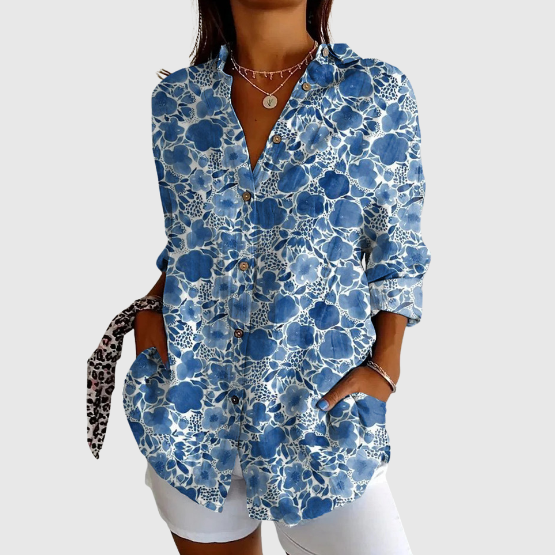 Katarine | Blouse Florale Élégante